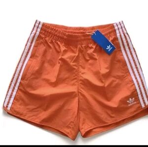 Adidas Originals Mens Sprinter Shorts Size Medium Orange 5" Inseam Nwt